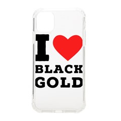 I Love Black Gold Iphone 11 Tpu Uv Print Case by ilovewhateva