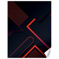 Gradient-geometric-shapes-dark-background-design Canvas 18  X 24  by Salman4z