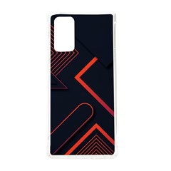 Gradient-geometric-shapes-dark-background-design Samsung Galaxy Note 20 Tpu Uv Case by Salman4z