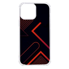Gradient-geometric-shapes-dark-background-design Iphone 13 Pro Max Tpu Uv Print Case by Salman4z