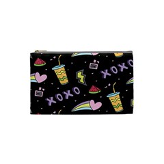 Cute-girl-things-seamless-background Cosmetic Bag (small) by Salman4z