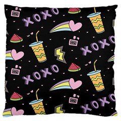 Cute-girl-things-seamless-background Standard Premium Plush Fleece Cushion Case (one Side) by Salman4z