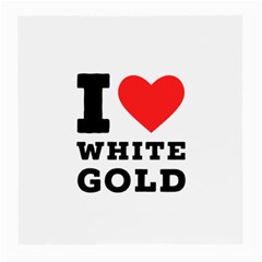 I Love White Gold  Medium Glasses Cloth (2 Sides) by ilovewhateva