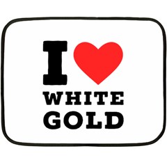 I love white gold  Fleece Blanket (Mini)