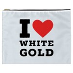 I love white gold  Cosmetic Bag (XXXL) Front