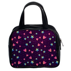 Colorful-stars-hearts-seamless-vector-pattern Classic Handbag (two Sides) by Salman4z