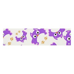 Purple-owl-pattern-background Banner And Sign 4  X 1  by Salman4z