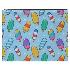 Cute-kawaii-ice-cream-seamless-pattern Cosmetic Bag (xxxl) by Salman4z