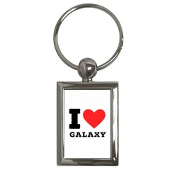 I Love Galaxy  Key Chain (rectangle) by ilovewhateva