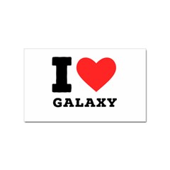 I Love Galaxy  Sticker Rectangular (100 Pack) by ilovewhateva