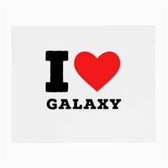 I Love Galaxy  Small Glasses Cloth (2 Sides) by ilovewhateva