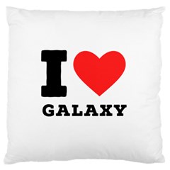 I Love Galaxy  Standard Premium Plush Fleece Cushion Case (one Side) by ilovewhateva