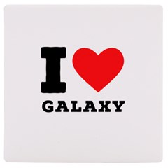 I Love Galaxy  Uv Print Square Tile Coaster  by ilovewhateva