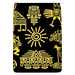 Maya-style-gold-linear-totem-icons Removable Flap Cover (s) by Salman4z