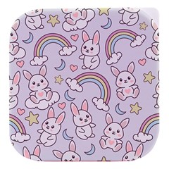 Seamless-pattern-with-cute-rabbit-character Stacked Food Storage Container by Salman4z