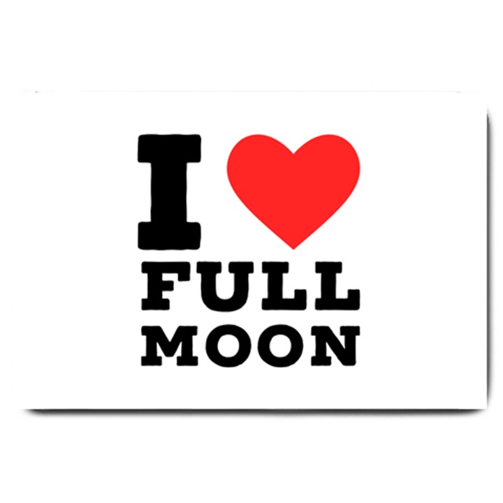 I love full moon Large Doormat