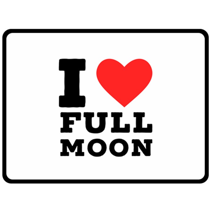 I love full moon Fleece Blanket (Large)