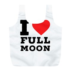 I Love Full Moon Full Print Recycle Bag (l) by ilovewhateva