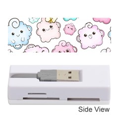 Cute-doodle-cartoon-seamless-pattern Memory Card Reader (stick) by Salman4z