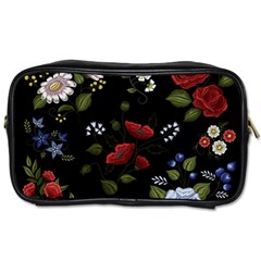 Floral-folk-fashion-ornamental-embroidery-pattern Toiletries Bag (one Side) by Salman4z