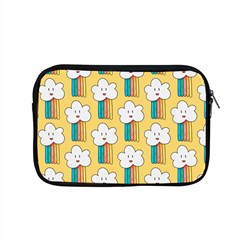 Smile-cloud-rainbow-pattern-yellow Apple Macbook Pro 15  Zipper Case by Salman4z