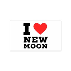 I Love New Moon Sticker Rectangular (100 Pack) by ilovewhateva