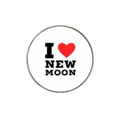 I Love New Moon Hat Clip Ball Marker by ilovewhateva