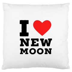 I Love New Moon Standard Premium Plush Fleece Cushion Case (one Side) by ilovewhateva