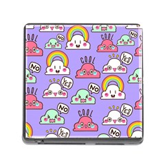 Cloud-seamless-pattern -- Memory Card Reader (Square 5 Slot)