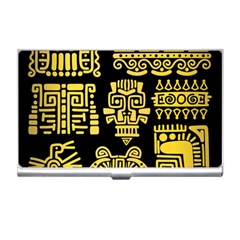 American-golden-ancient-totems Business Card Holder by Salman4z