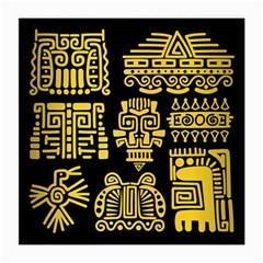 American-golden-ancient-totems Medium Glasses Cloth (2 Sides) by Salman4z