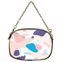 Hand-drawn-abstract-organic-shapes-background Chain Purse (one Side) by Salman4z