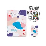 Hand-drawn-abstract-organic-shapes-background Playing Cards 54 Designs (Mini) Front - Diamond7
