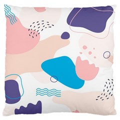 Hand-drawn-abstract-organic-shapes-background Standard Premium Plush Fleece Cushion Case (two Sides) by Salman4z