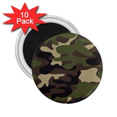 Texture-military-camouflage-repeats-seamless-army-green-hunting 2 25  Magnets (10 Pack) 