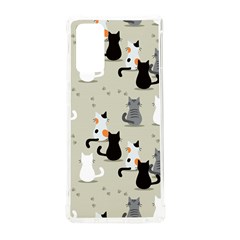 Cute-cat-seamless-pattern Samsung Galaxy Note 20 Tpu Uv Case