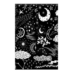 Vector-set-sketch-drawn-with-space Shower Curtain 48  X 72  (small) 