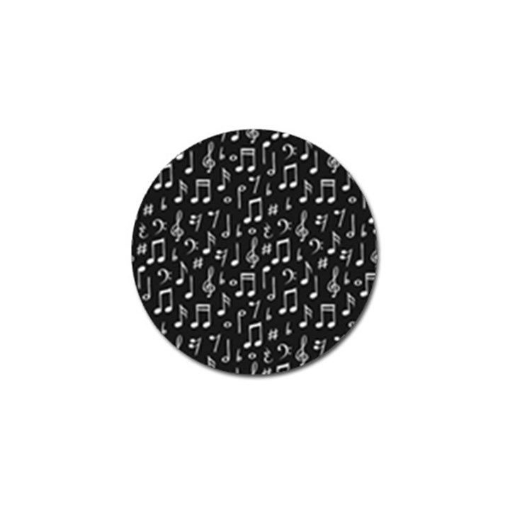 Chalk-music-notes-signs-seamless-pattern Golf Ball Marker (10 pack)