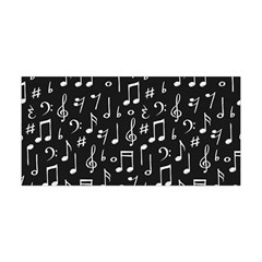 Chalk-music-notes-signs-seamless-pattern Yoga Headband