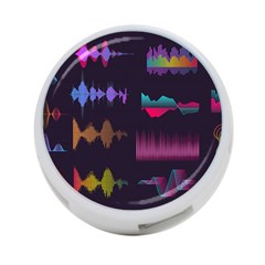 Colorful-sound-wave-set 4-port Usb Hub (two Sides) by Salman4z