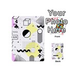 Graphic-design-geometric-background Playing Cards 54 Designs (Mini) Front - Club4
