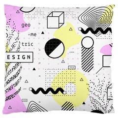 Graphic-design-geometric-background Standard Premium Plush Fleece Cushion Case (Two Sides)