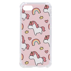 Cute-unicorn-rainbow-seamless-pattern-background Iphone Se by Salman4z