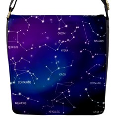 Realistic-night-sky-poster-with-constellations Flap Closure Messenger Bag (s) by Salman4z