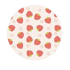 Strawberries-pattern-design Mini Round Pill Box (pack Of 3)