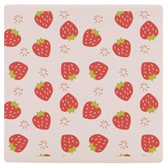 Strawberries-pattern-design Uv Print Square Tile Coaster  by Salman4z