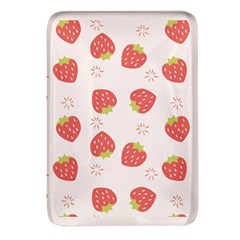 Strawberries-pattern-design Rectangular Glass Fridge Magnet (4 Pack)