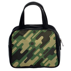 Camouflage-pattern-background Classic Handbag (two Sides) by Salman4z