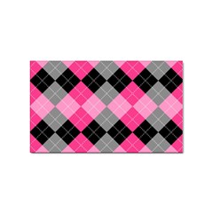 Seamless-argyle-pattern Sticker (rectangular)