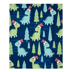 Cute Dinosaurs Animal Seamless Pattern Doodle Dino Winter Theme Shower Curtain 60  X 72  (medium)  by pakminggu